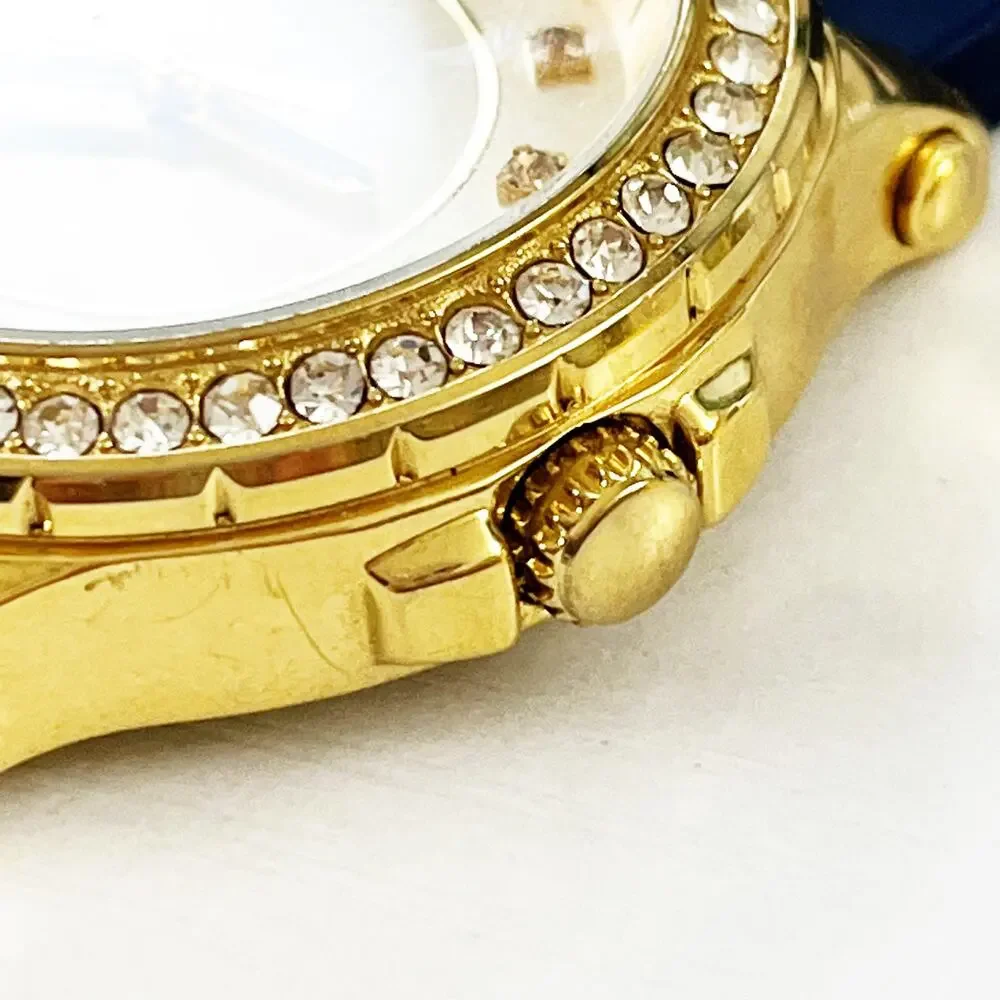 Juicy Couture Rainbow Crystal Gold & Navy Watch